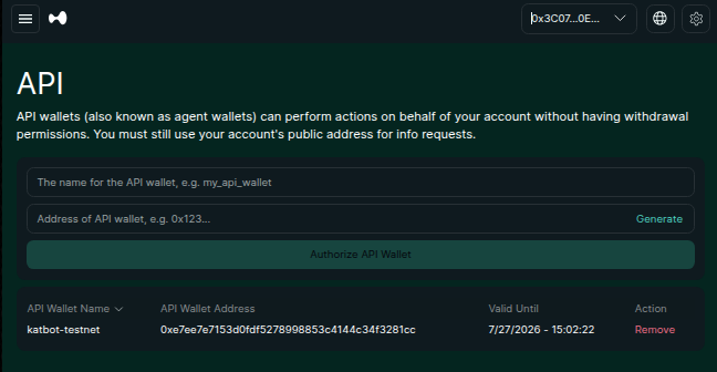 Hyperliquid Integration