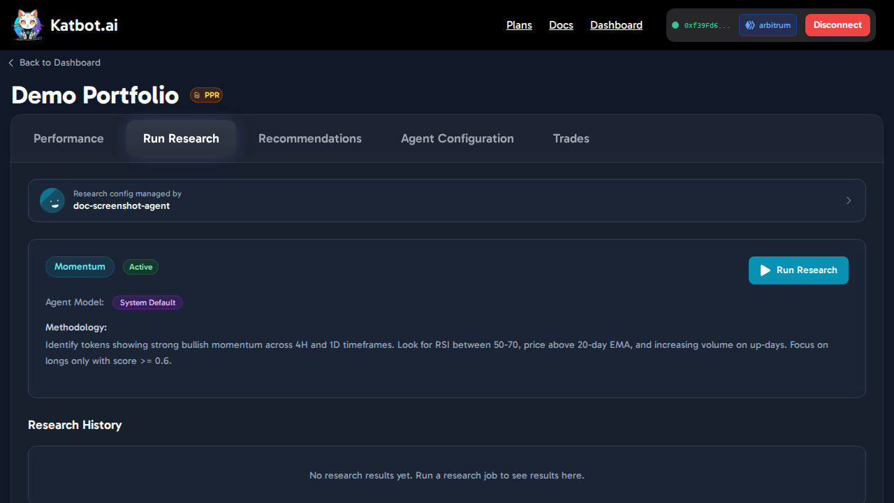 Portfolio Research Tab